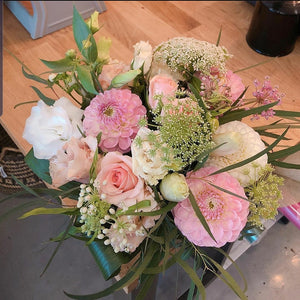 Blooming Pinks (size option) *vase arrangement* soft pinks+whites